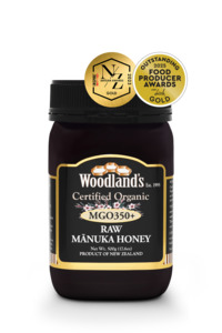 Products: MGO350+ Organic Raw Mānuka Honey (500g) - Woodland's Honey Certified Organic Manuka New Zealand