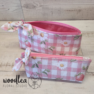 Strawberry Crush Handmade Zipper Pouch