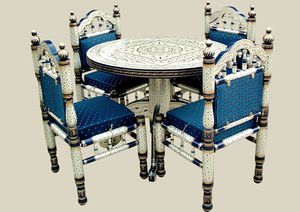 Products: 4 Seater Sankheda Dinning Set – WoodnHome