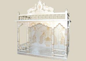 Products: Silver and Golden Sankheda Pooja Ghar – WoodnHome