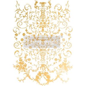 Manor Swirls Gold Foil Kacha - ReDesign Transfer