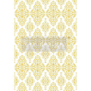 Transfers: Kacha Gold Damask - ReDesign Transfer