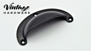 Handles: Cast Iron Matt Black Draw Pull