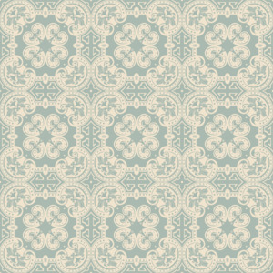 Mint Decoupage Papers: Moroccan Tile - Mint Tissue Paper