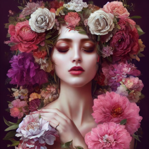 Mint Decoupage Papers: Baroque Flowers - Mint Decoupage Paper