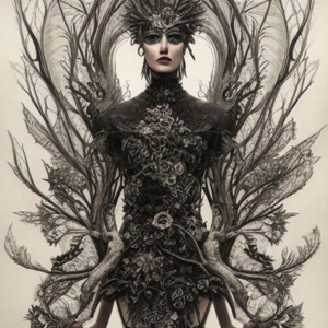 Mint Decoupage Papers: Black Widow - Mint Decoupage Paper