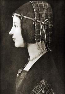 Leonardo's Lady - Mint Decoupage Paper