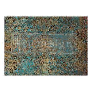 Redesign Mulberry Paper: Aged Patina - ReDesign A1 Mulberry Paper