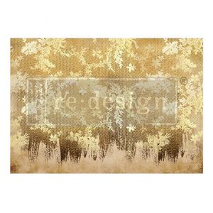 Redesign Mulberry Paper: Gilded Lace - ReDesign A1 Mulberry Paper