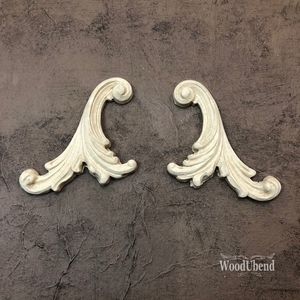 Woodubend Moulds: WoodUbend Decorative Plume Pair - WUB1338