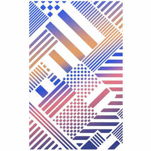 Lucky Last: Ciao Bella Texture Stencil - Mondrian