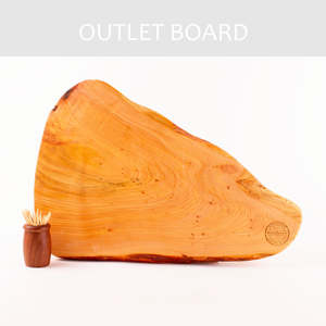 B-GRADE | Macrocarpa Rustic Natural Edge Board 126 - Sap Stain