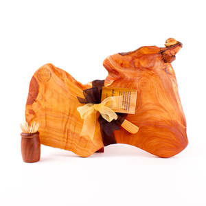 Macrocarpa Rustic Natural Edge Board and Knife Set 62