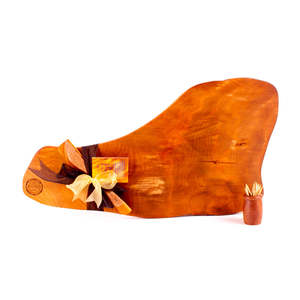 Ancient Kauri Rustic Natural Edge Board and Knife Set 923