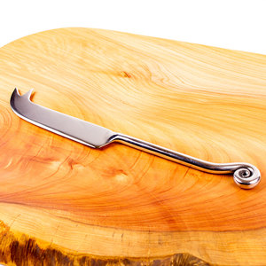 Utensils: Metal Cheese Knife with Koru Handle