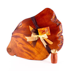 Ancient Kauri Rustic Natural Edge Board and Knife Set 1229