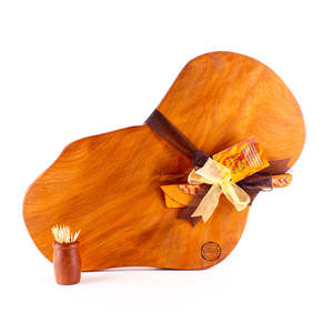 Ancient Kauri Rustic Natural Edge Board and Knife Set 1243