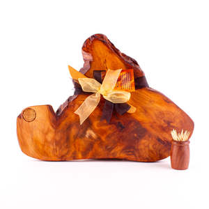 Ancient Kauri Rustic Natural Edge Board and Knife Set 1220