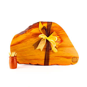 Ancient Kauri Rustic Natural Edge Board and Knife Set 1194