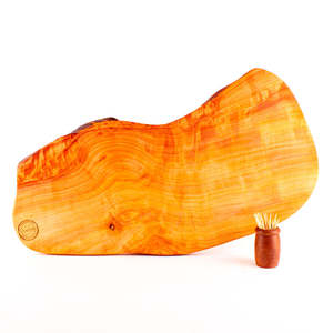 Serving Boards: Macrocarpa Rustic Natural Edge Board 240