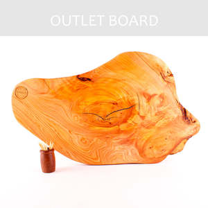 Serving Boards: B-GRADE | Macrocarpa Rustic Natural Edge Board 239 - Filler