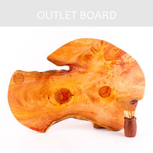 B-GRADE | Macrocarpa Rustic Natural Edge Board 237 - Split