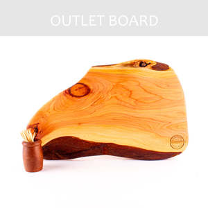 B-GRADE | Macrocarpa Rustic Natural Edge Board 234 - Split