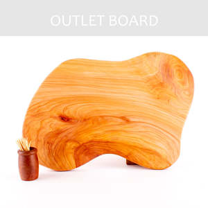 B-GRADE | Macrocarpa Rustic Natural Edge Board 233 - Split