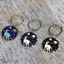 Goodies For Human: Space-Hound Enamel Keyrings
