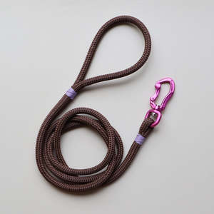 Pink & Brown Rope Leash