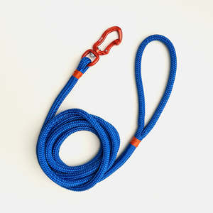The Classic Collection: Orange & Electric Blue Rope Dog Leash