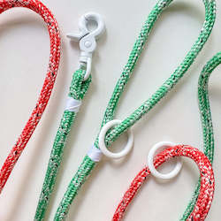 Handcrafted Leads: Trigger Clip Rope Leash - Frost