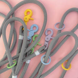 Handcrafted Leads: Trigger Clip Rope Leash - Pastel (Limited Collection)
