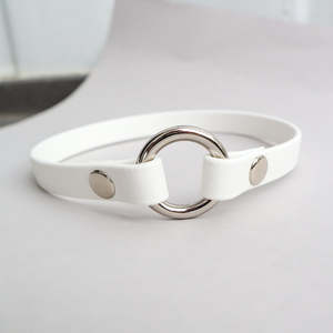 BioThane® Slip-On ID Tag Collar - White