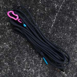 Long Lines Long Dog Leashes: Hot Pink & Black Long Line - 5m