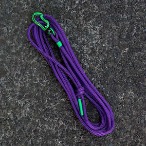 Long Lines Long Dog Leashes: Green & Purple Long Line - 5m