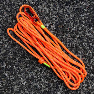 Long Lines Long Dog Leashes: Fluro Orange Long Line - 5m