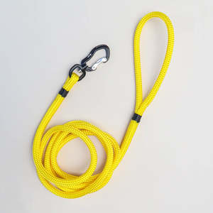 Hi Vis Collection: Black & Yellow Rope Dog Leash