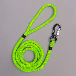 Hi Vis Collection: Black & Fluro Green Rope Leash