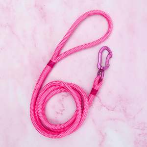Hi Vis Collection: Hot Pink Rope Dog Leash
