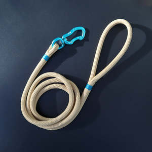 All: Teal & Beige Rope Leash