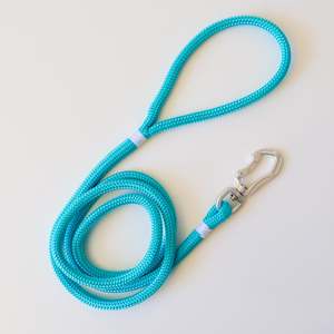 The Classic Collection: Silver & Tiffany Blue Rope Leash