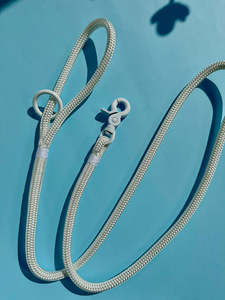 All: Trigger Clip Rope Leash - White