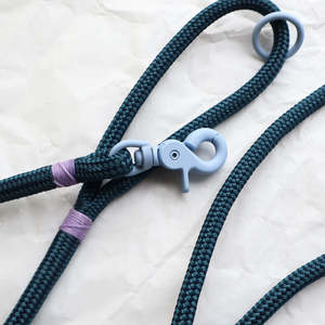 Trigger Clip Rope Leash - Dark Teal