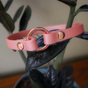 BioThane® Slip-On ID Tag Collar - Rose Gold
