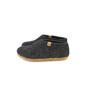 Wool Slippers: Dorset Shoe – Rubber Sole