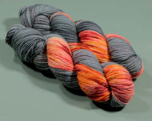 Heart of the Volcano | Hand Dyed 100% Merino Yarn from New Zealand | 100g