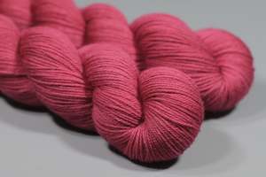 Solid Colours: Garnet | Hand Dyed 100% Merino Yarn from New Zealand | 4 Ply Fingering Weight | 100g