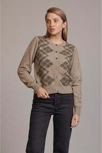 Mcdonald: McDonald 5045 Tartan Cardigan in Ash