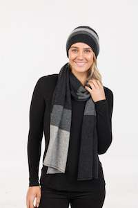 New Releases: Native World Travel Beanie Charcoal Stripe